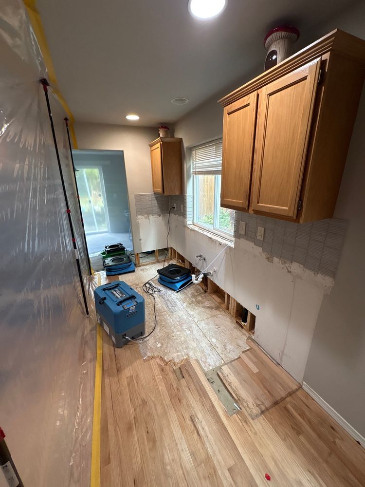 Structural Drying — kitchen water damage restoration in Lynnwood, WA